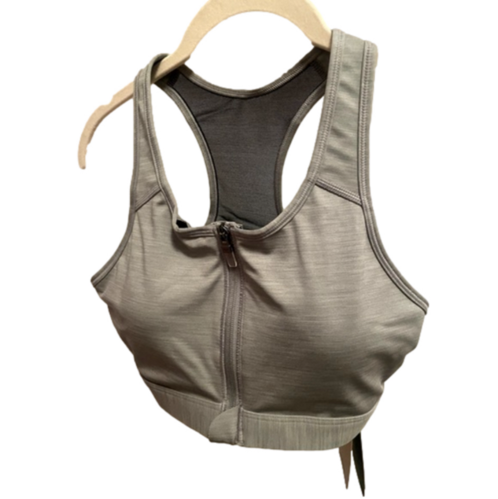 Nike Dri-FIT Swoosh Padded Front Zip-Up Training Sports Bra